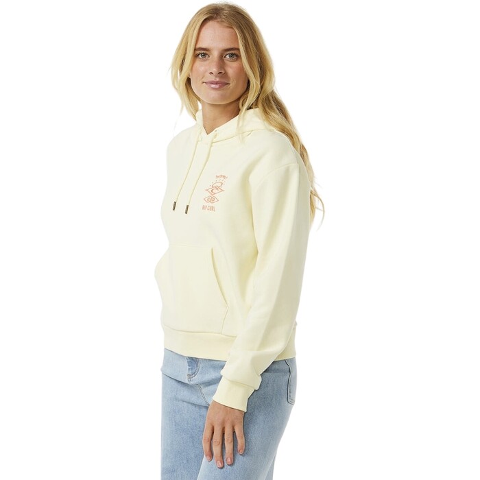 2025 Rip Curl Womens Search Icon Relaxed Hood 05PWFL - Lemon Ice